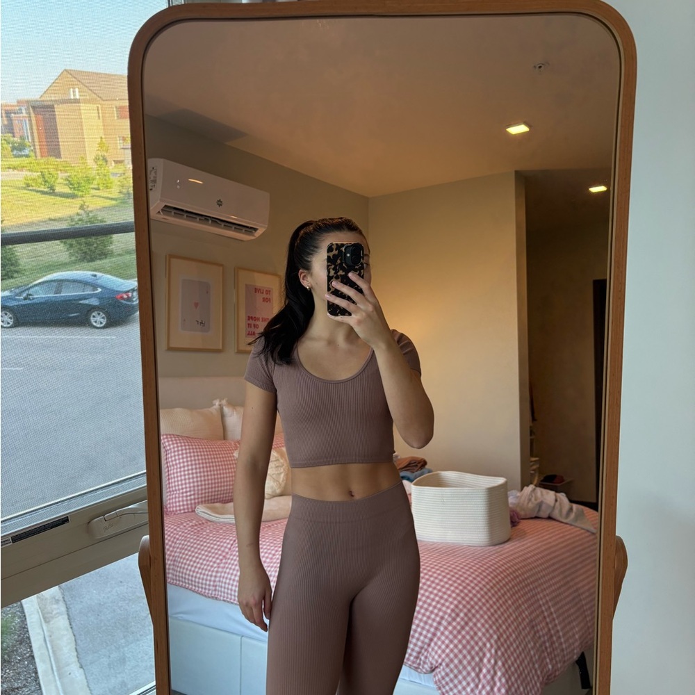 Zara Tan Ribbed Knitwear